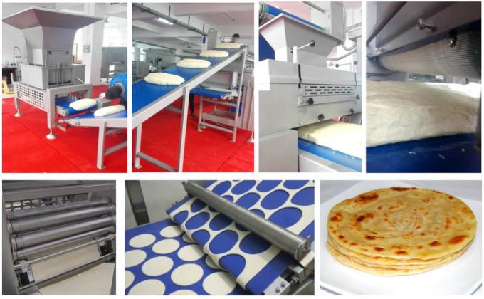 Complete Automatic Pita Bread Machine 5000 - 16000 Pcs/Hr With High Strong Structure