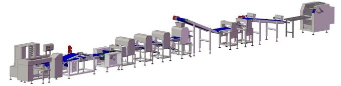 European Standard Pizza Making Machine With Industrial Dough Sheeting System