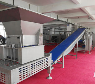 Motor Pastry Dough Roller Machine With Auto Dough Block Cutting Hopper supplier