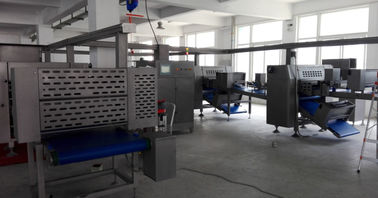 Auto Cooling Croissant Production Line Customized Belt Width  For Bend Croissant supplier