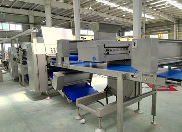 China Customized Belt Width Dough Laminator Machine , Z Shape Placed Pastry Lamination Machine factory