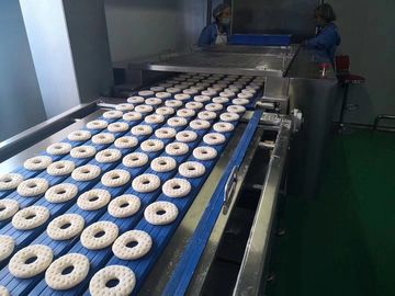 China Donut Making Equipment , Industrial Donut Machine For Bread / Yeast Donut factory